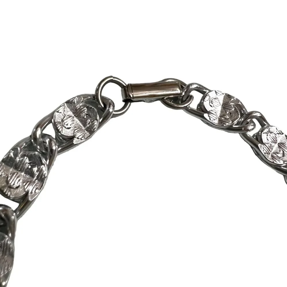 Sarah Coventry Womens Chain Bracelet Silver Tone Stamped